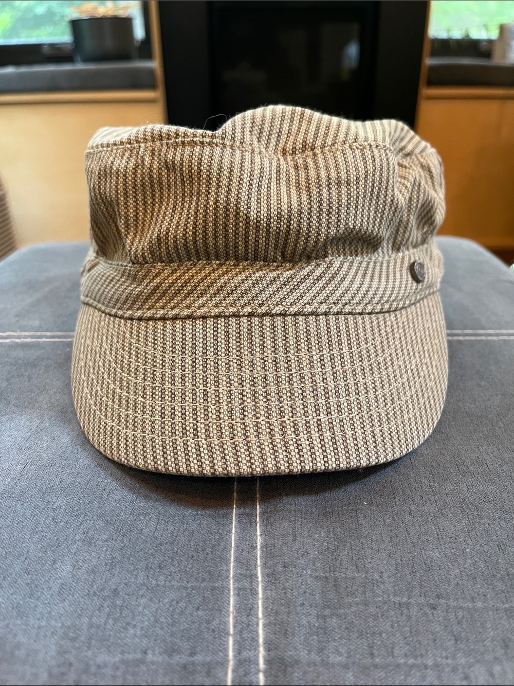 Striped Cadet Hat Light Brown M/L